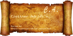 Czettner Adrián névjegykártya